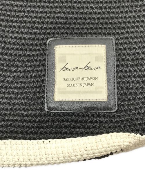 kawa-kawa（カワカワ）kawa-kawa (カワカワ) ショルダーバッグ ブラック×ホワイトの古着・服飾アイテム