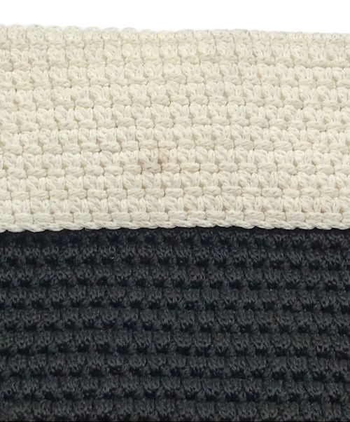 kawa-kawa（カワカワ）kawa-kawa (カワカワ) ショルダーバッグ ブラック×ホワイトの古着・服飾アイテム