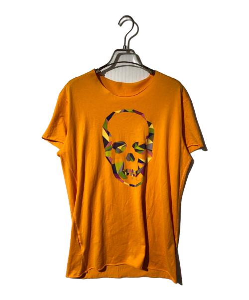 lucien pellat-finet（ルシアン・ペラフィネ）lucien pellat-finet (ルシアン・ペラフィネ) プリントTシャツ オレンジ サイズ:Mの古着・服飾アイテム