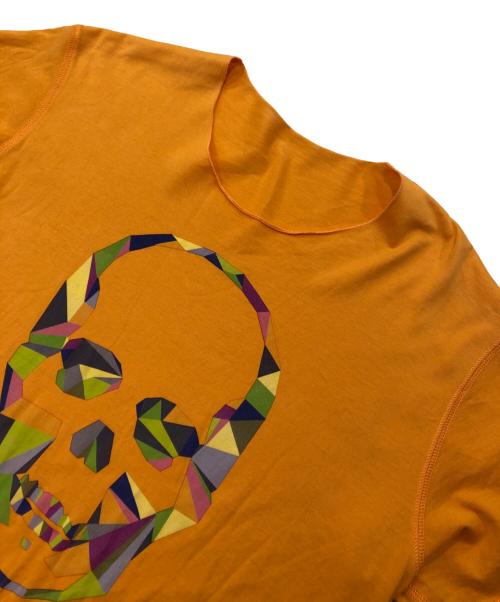 lucien pellat-finet（ルシアン・ペラフィネ）lucien pellat-finet (ルシアン・ペラフィネ) プリントTシャツ オレンジ サイズ:Mの古着・服飾アイテム