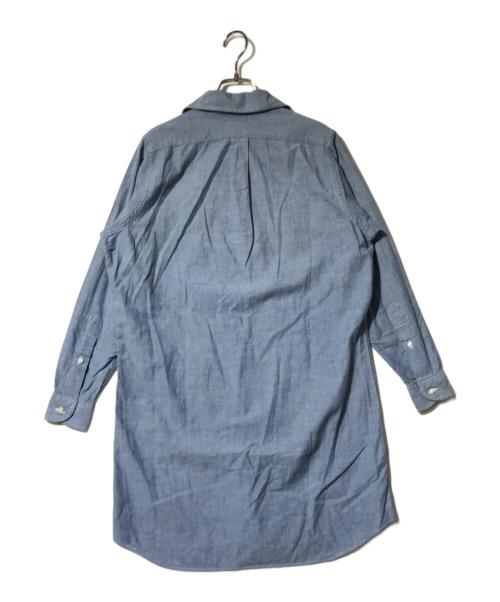 INDIVIDUALIZED SHIRTS（インディビジュアライズドシャツ）INDIVIDUALIZED SHIRTS (インディビジュアライズドシャツ) グランパシャンブレーシャツ ブルー サイズ:141/2-30の古着・服飾アイテム