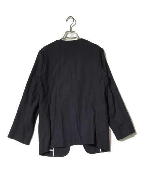 6(ROKU) BEAUTY&YOUTH（ロク ビューティーアンドユース）6(ROKU) BEAUTY&YOUTH (ロク ビューティーアンドユース) ノーカラージャケット ネイビー サイズ:Sの古着・服飾アイテム