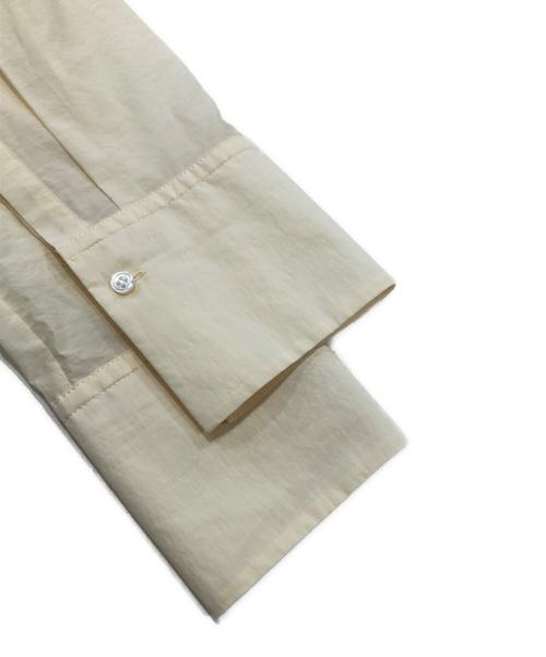 Plage（プラージュ）Plage (プラージュ) ナイロンシアーバンドカラーシャツ アイボリー サイズ:Mの古着・服飾アイテム