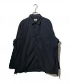 BRENAブレナ）の古着「ウールシャツジャケット」｜ブラック