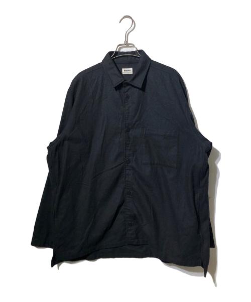 BRENA（ブレナ）BRENA (ブレナ) ウールシャツジャケット ブラック サイズ:48の古着・服飾アイテム