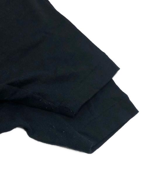 AURALEE（オーラリー）AURALEE (オーラリー) GIZA SUPER HIGH GAUGE SHEER RIB TEE ブラックの古着・服飾アイテム