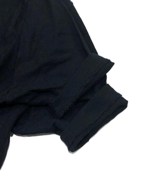 AURALEE（オーラリー）AURALEE (オーラリー) GIZA SUPER HIGH GAUGE SHEER RIB TEE ブラックの古着・服飾アイテム