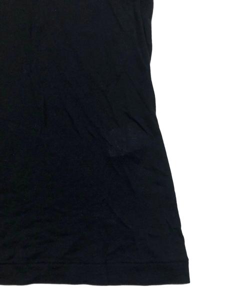 AURALEE（オーラリー）AURALEE (オーラリー) GIZA SUPER HIGH GAUGE SHEER RIB TEE ブラックの古着・服飾アイテム