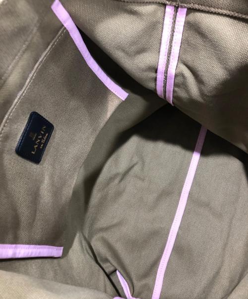 LANVIN en Bleu（ランバンオンブルー）LANVIN en Bleu (ランバンオンブルー) 2WAYトートバッグ ゴールドの古着・服飾アイテム