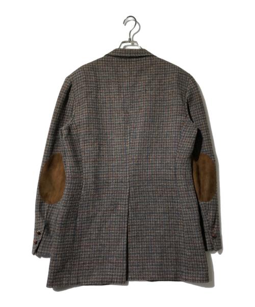 POLO RALPH LAUREN（ポロ・ラルフローレン）POLO RALPH LAUREN (ポロ・ラルフローレン) エルボーパッチクルミボタンチェック3Bジャケット ベージュ サイズ:表記なしの古着・服飾アイテム