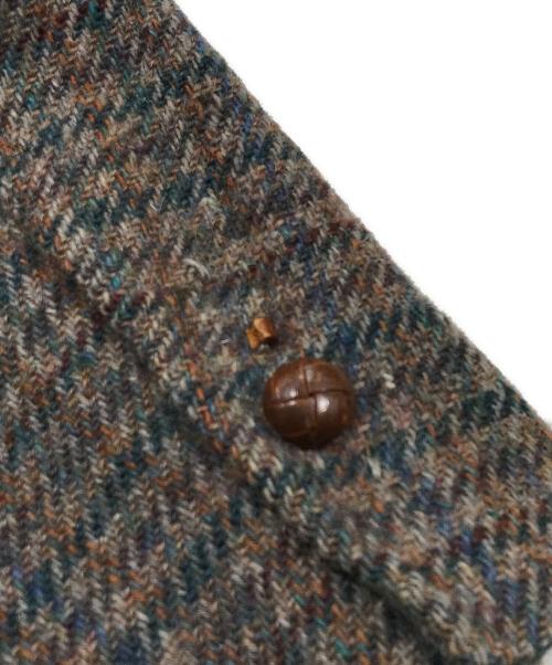 POLO RALPH LAUREN（ポロ・ラルフローレン）POLO RALPH LAUREN (ポロ・ラルフローレン) エルボーパッチクルミボタンチェック3Bジャケット ベージュ サイズ:表記なしの古着・服飾アイテム