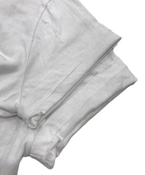 maison kitsune（メゾンキツネ）maison kitsune (メゾンキツネ) ビッグパステルフォックスヘッドロゴTシャツ ホワイト サイズ:Sの古着・服飾アイテム