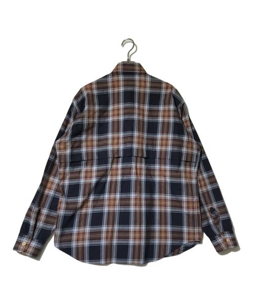 SIMPLY COMPLICATED（シンプリーコンプリケイティド）SIMPLY COMPLICATED (シンプリーコンプリケイティド) SC PLAID SHIRT ブラウン×ネイビー サイズ:1の古着・服飾アイテム