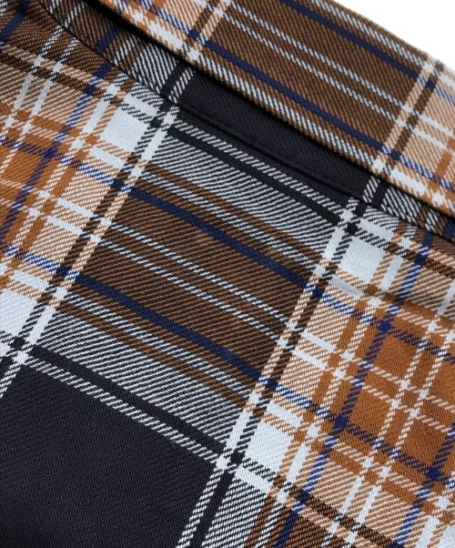 SIMPLY COMPLICATED（シンプリーコンプリケイティド）SIMPLY COMPLICATED (シンプリーコンプリケイティド) SC PLAID SHIRT ブラウン×ネイビー サイズ:1の古着・服飾アイテム