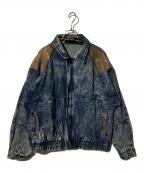 EAGLES RIDGEイーグルス）の古着「ウエスタン調デニムブルゾン」｜ブラック