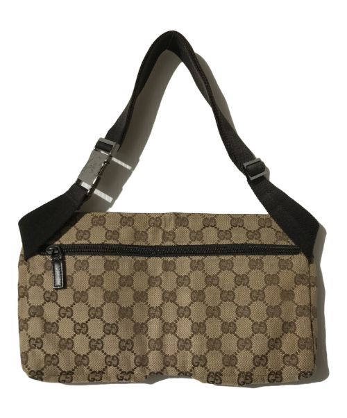 GUCCI（グッチ）GUCCI (グッチ) GG柄ウエストポーチ ベージュの古着・服飾アイテム