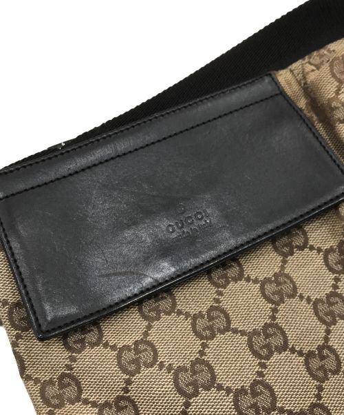 GUCCI（グッチ）GUCCI (グッチ) GG柄ウエストポーチ ベージュの古着・服飾アイテム