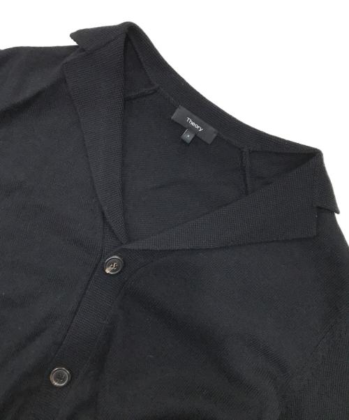 theory（セオリー）theory (セオリー) ウールカーディガン ブラック サイズ:Sの古着・服飾アイテム