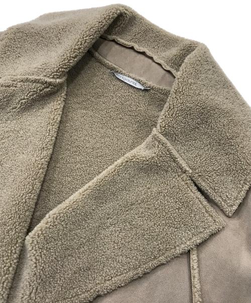 background（バックグラウンド）background (バックグラウンド) ボアコート ブラウン サイズ:Mの古着・服飾アイテム