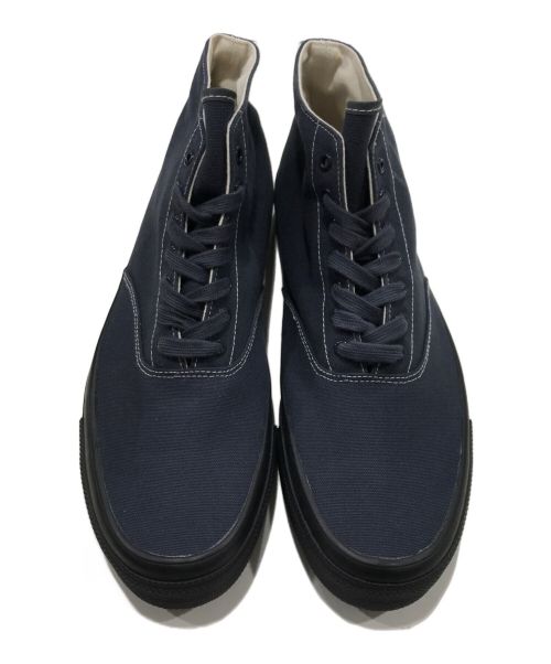 HOMME PLISSE ISSEY MIYAKE（オム プリッセ イッセイ ミヤケ）HOMME PLISSE ISSEY MIYAKE (オムプリッセ イッセイ ミヤケ) WACOUWA ハイカットスニーカー ネイビー サイズ:8H/265の古着・服飾アイテム