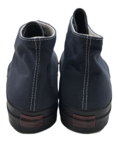 HOMME PLISSE ISSEY MIYAKE（オム プリッセ イッセイ ミヤケ）HOMME PLISSE ISSEY MIYAKE (オムプリッセ イッセイ ミヤケ) WACOUWA ハイカットスニーカー ネイビー サイズ:8H/265の古着・服飾アイテム