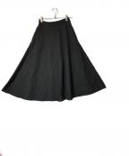 CellarDoorセラードアー）の古着「キルティングフレアスカート」｜ブラック