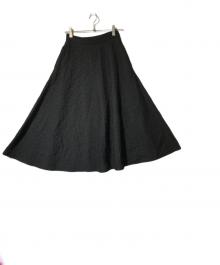 CellarDoor（セラードアー）の古着「キルティングフレアスカート」｜ブラック