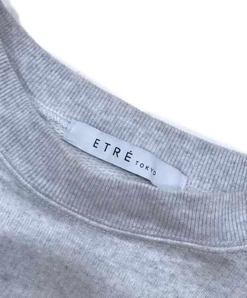 ETRE TOKYO（エトレトウキョウ）ETRE TOKYO (エトレトウキョウ) スウェット グレー サイズ:FREEの古着・服飾アイテム