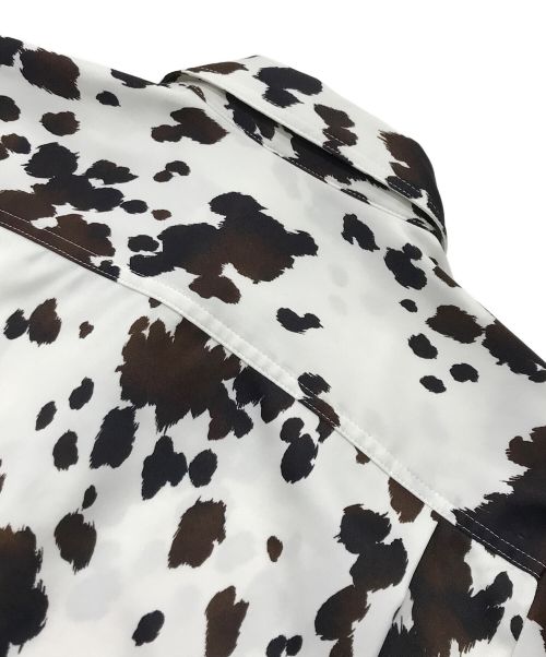 INSCRIRE（アンスクリア）INSCRIRE (アンスクリア) 柄シャツ ブラウン×ホワイト サイズ:FREEの古着・服飾アイテム