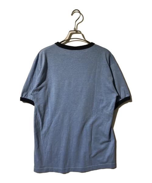 TNT（ティーエヌティー）TNT (ティーエヌティー) 90's トリムTシャツ ブルー サイズ:Mの古着・服飾アイテム