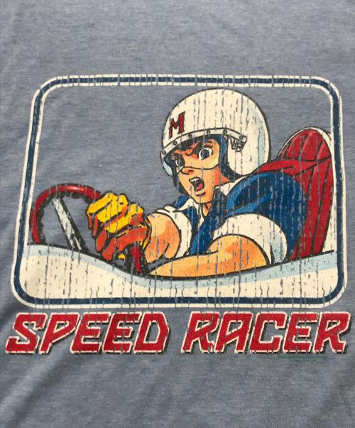 TNT（ティーエヌティー）TNT (ティーエヌティー) 90's トリムTシャツ ブルー サイズ:Mの古着・服飾アイテム