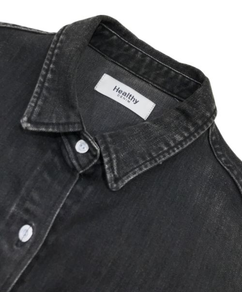 Healthy DENIM（ヘルシーデニム）Healthy DENIM (ヘルシーデニム) denim Almond Super Big デニムシャツ ブラック サイズ:Sの古着・服飾アイテム
