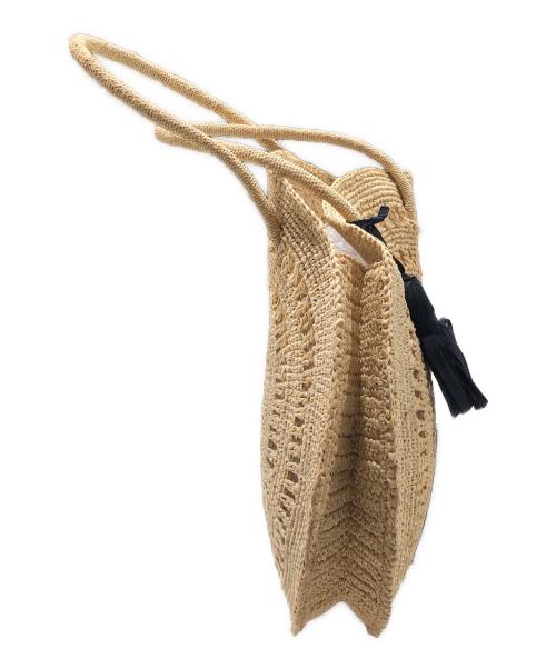 MAISON N.H PARIS（メゾン・エヌ・アッシュ・パリ）MAISON N.H PARIS (メゾン・エヌ・アッシュ・パリ) CERCLE GRAND バッグ ベージュの古着・服飾アイテム