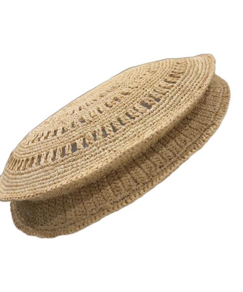 MAISON N.H PARIS（メゾン・エヌ・アッシュ・パリ）MAISON N.H PARIS (メゾン・エヌ・アッシュ・パリ) CERCLE GRAND バッグ ベージュの古着・服飾アイテム