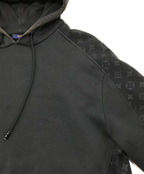 LOUIS VUITTON（ルイ ヴィトン）LOUIS VUITTON (ルイ ヴィトン) サークルカットモノグラムパーカー ブラック サイズ:Sの古着・服飾アイテム