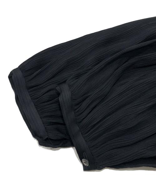 Plage（プラージュ）Plage (プラージュ) サテン楊柳ブラウス ブラック サイズ:FREEの古着・服飾アイテム