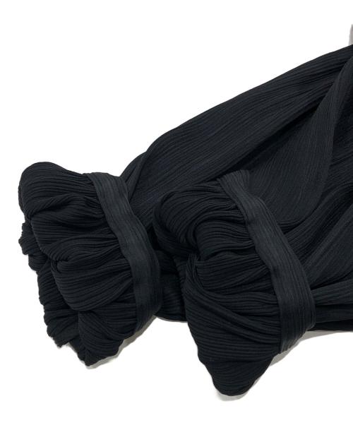 Plage（プラージュ）Plage (プラージュ) サテン楊柳ブラウス ブラック サイズ:FREEの古着・服飾アイテム