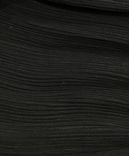 Plage（プラージュ）Plage (プラージュ) サテン楊柳ブラウス ブラック サイズ:FREEの古着・服飾アイテム