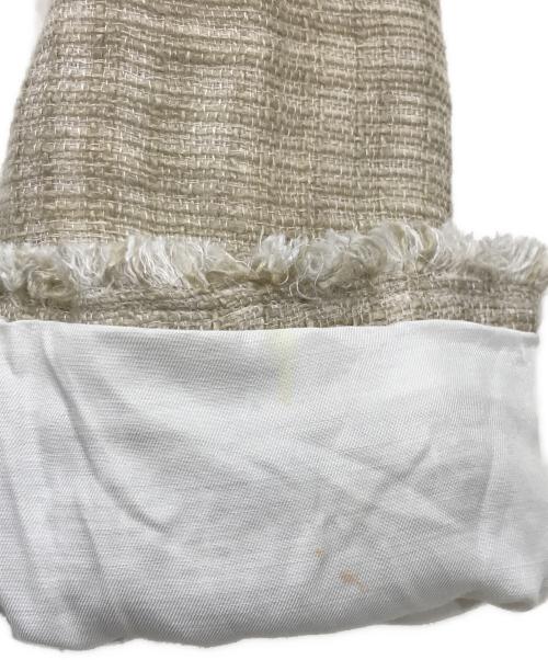 RIAM-PLAGE（リアムプラージュ）RIAM-PLAGE (リアムプラージュ) ノーカラージャケット ベージュ サイズ:Mの古着・服飾アイテム