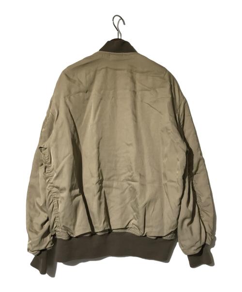 SCENTOF（セントオブ）SCENTOF (セントオブ) レーヨンコットン MA-1 ベージュ サイズ:FREEの古着・服飾アイテム