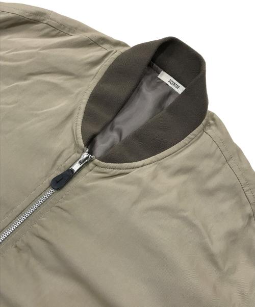 SCENTOF（セントオブ）SCENTOF (セントオブ) レーヨンコットン MA-1 ベージュ サイズ:FREEの古着・服飾アイテム