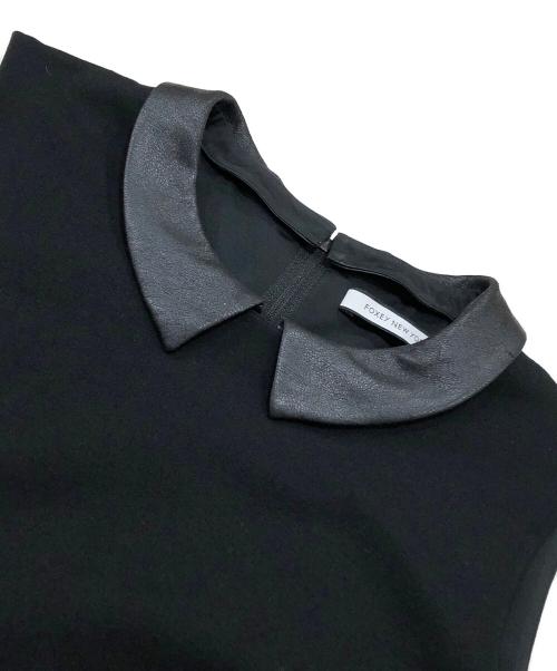 FOXEY NEWYORK（フォクシーニューヨーク）FOXEY NEWYORK (フォクシーニューヨーク) ノースリーブワンピース ブラック サイズ:40の古着・服飾アイテム