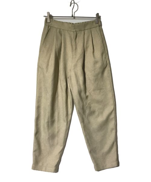 LE GLAZIK（ル グラジック）LE GLAZIK (ル グラジック) タスランツイル2タックイージーパンツ ベージュ サイズ:36の古着・服飾アイテム