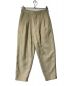 LE GLAZIK（ル グラジック）の古着「タスランツイル2タックイージーパンツ」｜ベージュ