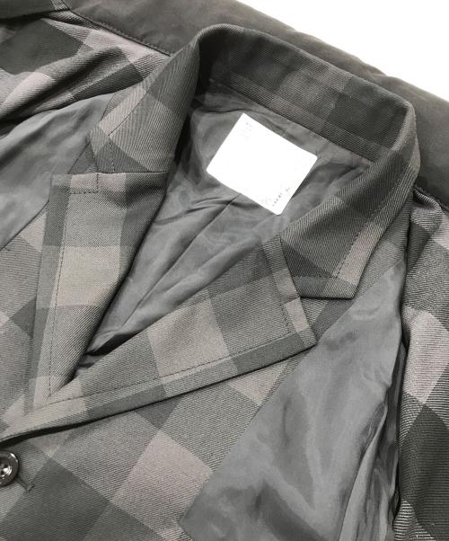 sacai（サカイ）sacai (サカイ) Buffalo Check Blouson ブラック サイズ:3の古着・服飾アイテム