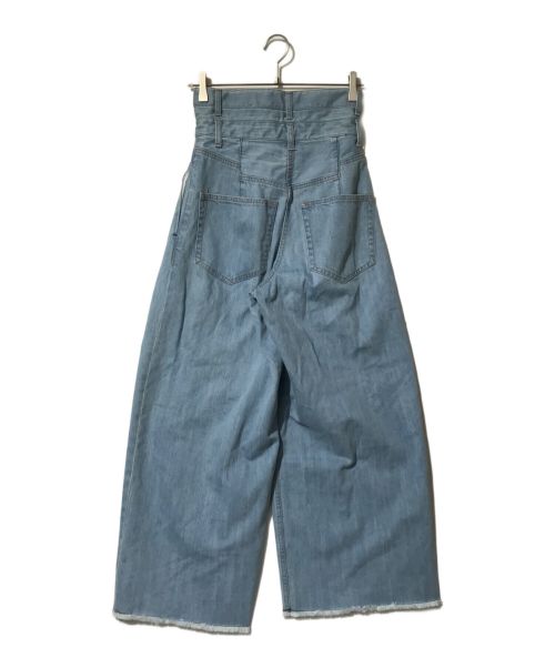 STUMBLY（スタンブリ―）STUMBLY (スタンブリ―) ハイウエストワイドパンツ インディゴ サイズ:36の古着・服飾アイテム