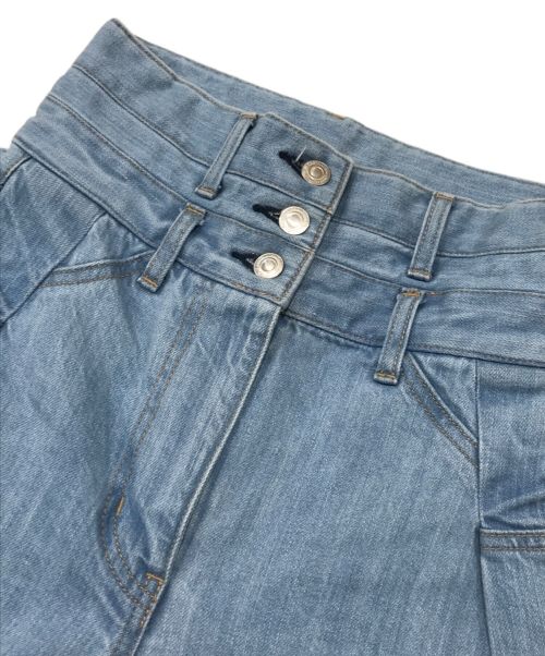 STUMBLY（スタンブリ―）STUMBLY (スタンブリ―) ハイウエストワイドパンツ インディゴ サイズ:36の古着・服飾アイテム