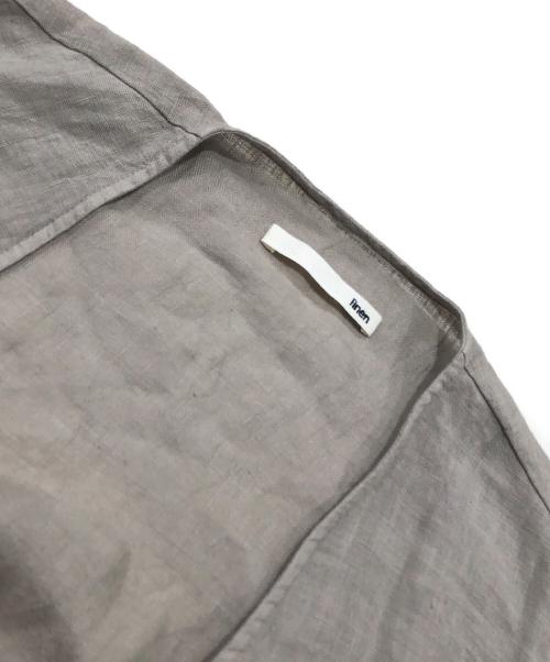 evam eva（エヴァムエヴァ）evam eva (エヴァムエヴァ) LINEN ROBE [SUMI] ベージュ サイズ:表記なしの古着・服飾アイテム