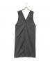 evam eva（エヴァムエヴァ）の古着「cotton sleeveless one-piece」｜チャコールグレー