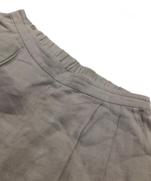 evam eva（エヴァムエヴァ）evam eva (エヴァムエヴァ) raising linen easy tuck pants ベージュ サイズ:1の古着・服飾アイテム